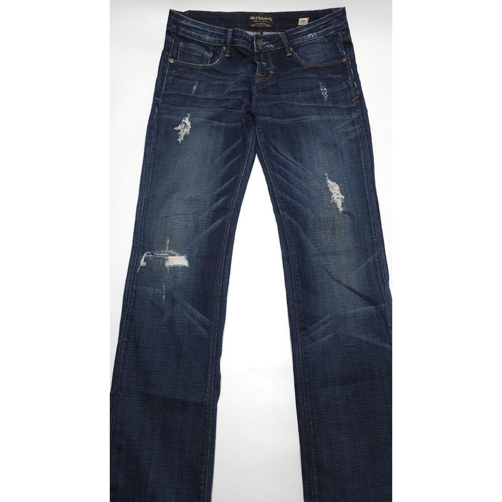 Cult Of Individuality Jeans 30 x 33 Karma Straight Leg Mid Rise Distressed